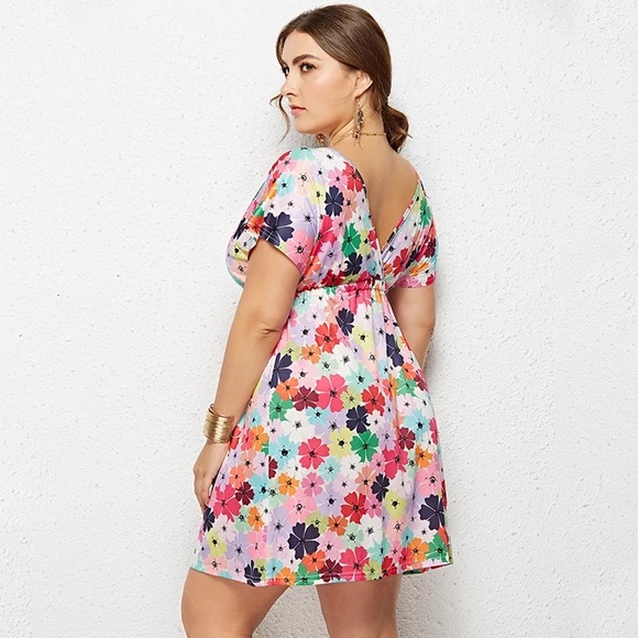 NEW Floral plus size comfortable Sundress - Picture 4 of 4